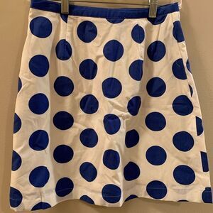 Boden cotton polka dot pencil skirt US4R